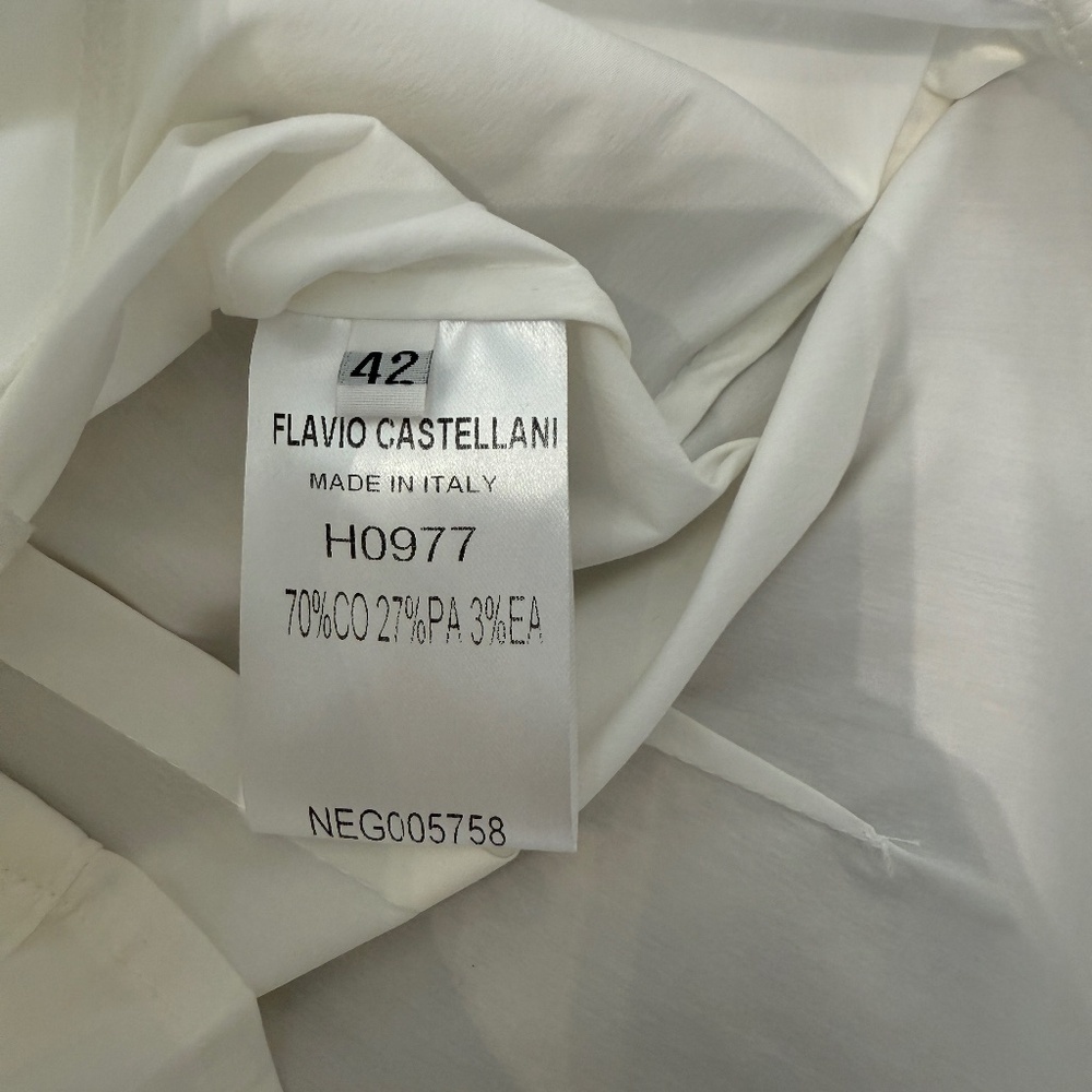 FLAVIO CASTELLANI BLOUSE SIZE 42 ITALIAN DESIGNER - Picture 9 of 10